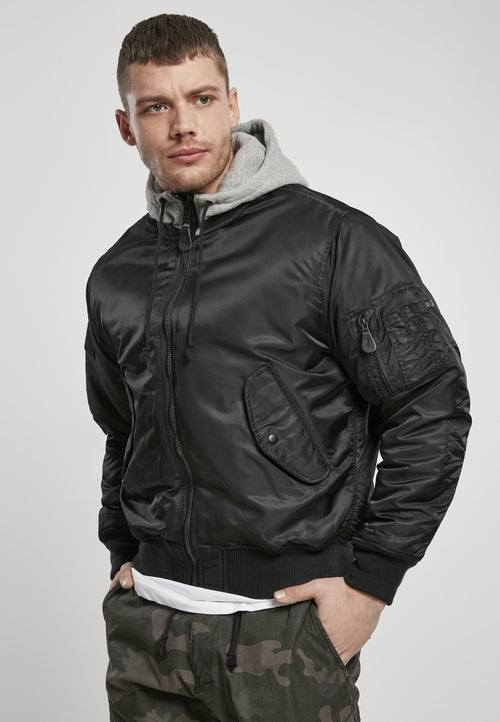 Hooded MA1 Bomber Jacket