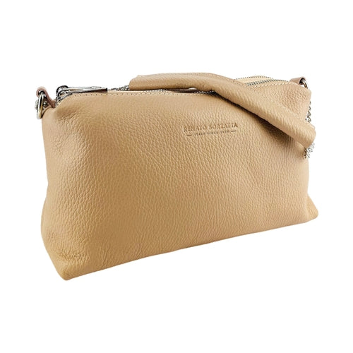 RB1025AU  | Borsa Donna a Mano con doppia lampo in Vera Pelle Made in